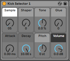 ableton drum rack selector kit