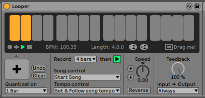 Ableton Looper Interface